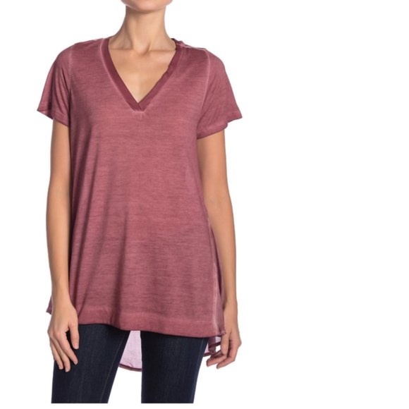 Dantelle Mixed Media Short Sleeve Tee - Picture 1 of 6